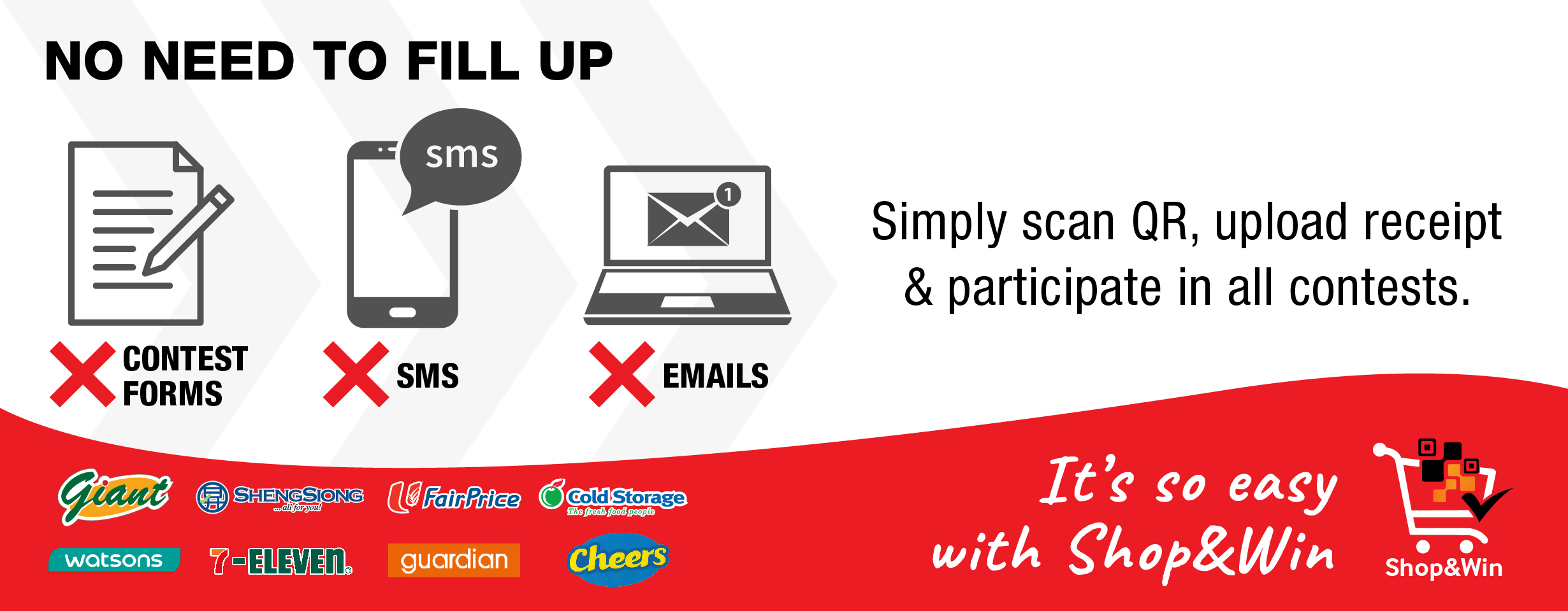 Shop&Win - No Need to Fill Up