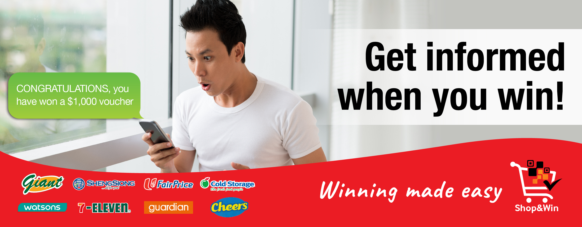 Shop&Win - Get informed when you win