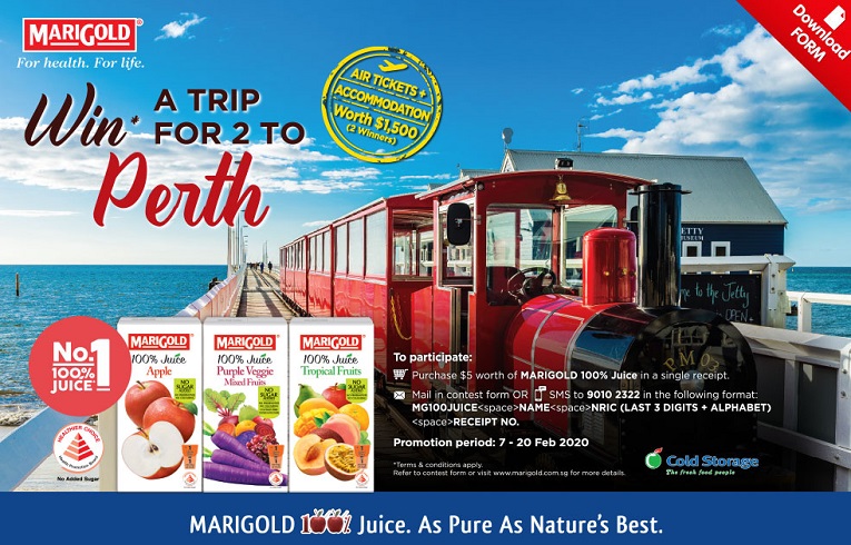 Win a Trip for 2 to Perth with Marigold