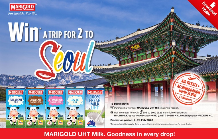 Win a Trip for 2 to Seoul with Marigold